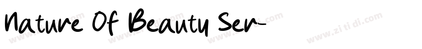 Nature Of Beauty Ser字体转换